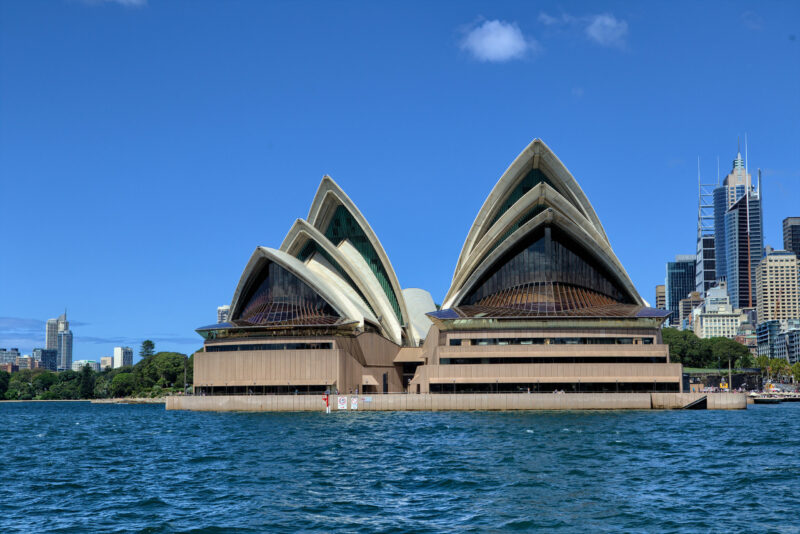 Sydney Opera house from the bay