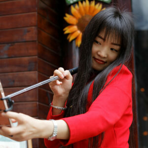 Selfie girl, China portraits
