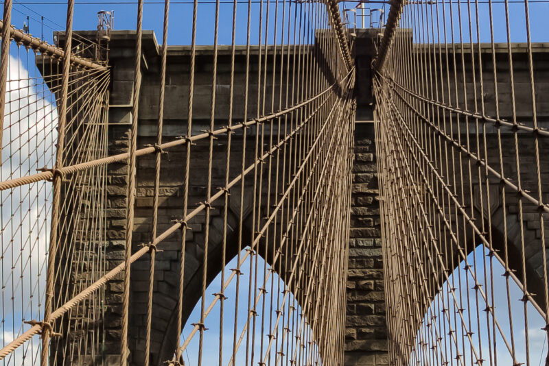 The Brooklyn bridge, New York, 2020