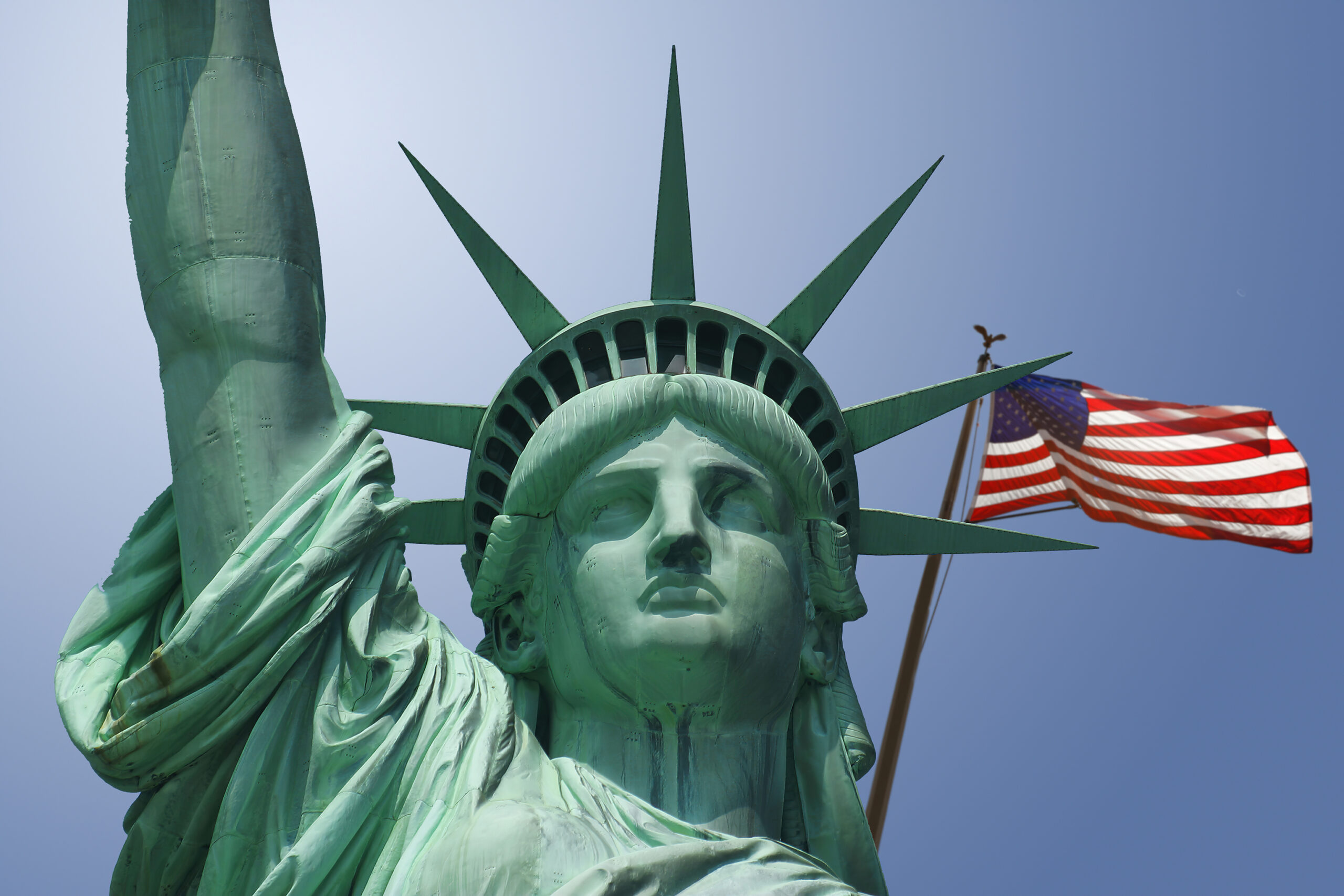 Statue of Liberty-Flag face