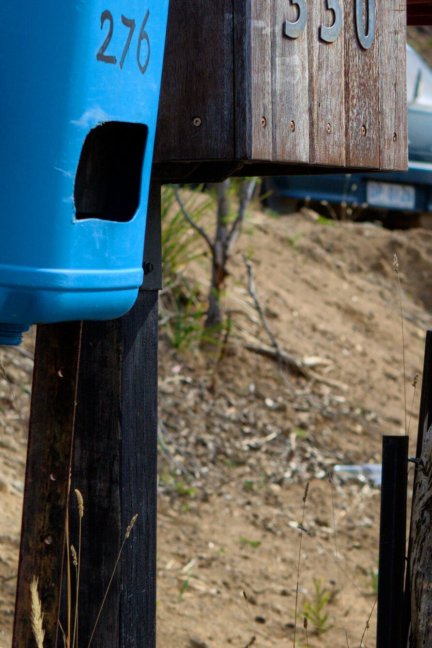 Mail boxes, Bruni Island, Tasmania