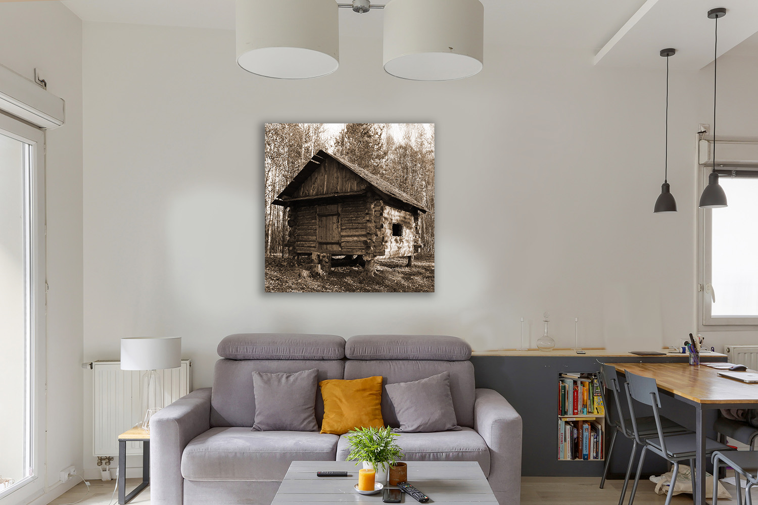 Russian Isba in the woods