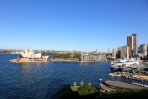 Sydney Opera house from Harbour bridge