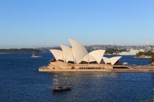 Sydney Opera from Harbour bridge, Australia