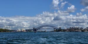 Sydney skyline harbour bridge 2x1 panorama