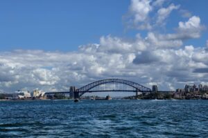 Sydney skyline harbour bridge 2x1 panorama