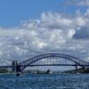 Sydney Opera house and harbour bridge 3x1 panorama