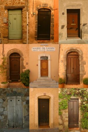 Doors of Gassin, France
