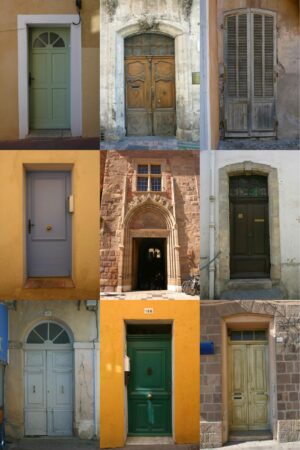 Doors of StRaphael-frejus, France