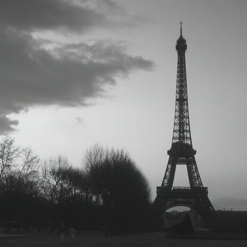 Eiffel tower at dusk, Paris