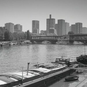 Barges on the river seine, Paris