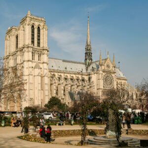 Notre Dame de Paris in Autumn
