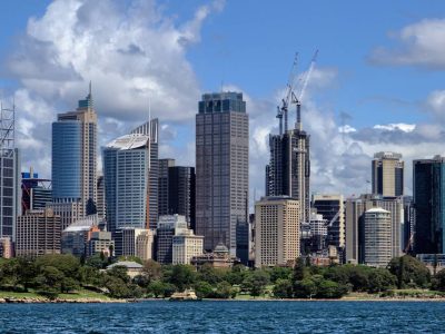 Sydney skyline 3x1 panorama, Australia, 2020.
